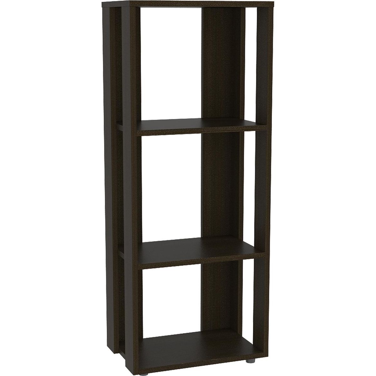 TUHOME - Librero Alaska Madera 3 Nivel(es) 40x100x25 cm Wengué