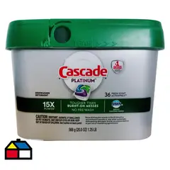 CASCADE - Detergente Lavavajillas 36 unidad(es) Caja