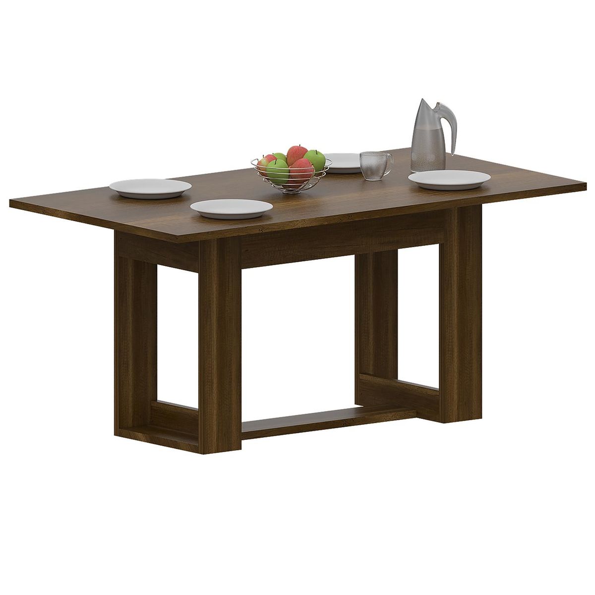 TUHOME - Mesa de comedor 74x85x90 cm caramelo