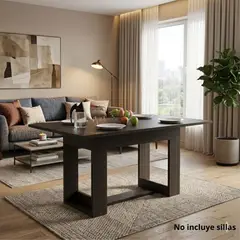 TUHOME - Mesa de comedor 74x85x90 cm