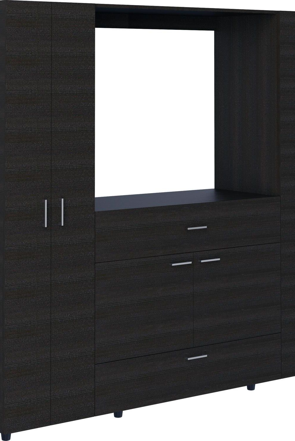 TUHOME - Clóset Rack 7 Puerta(s) 1 Cajón(es) 5 Repisa(s) 198.4x180x49.8 cm Manila