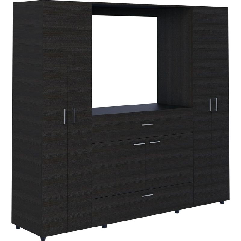 TUHOME - Clóset Rack 7 Puerta(s) 5 Repisa(s) 198.4x180x49.8 cm Manila