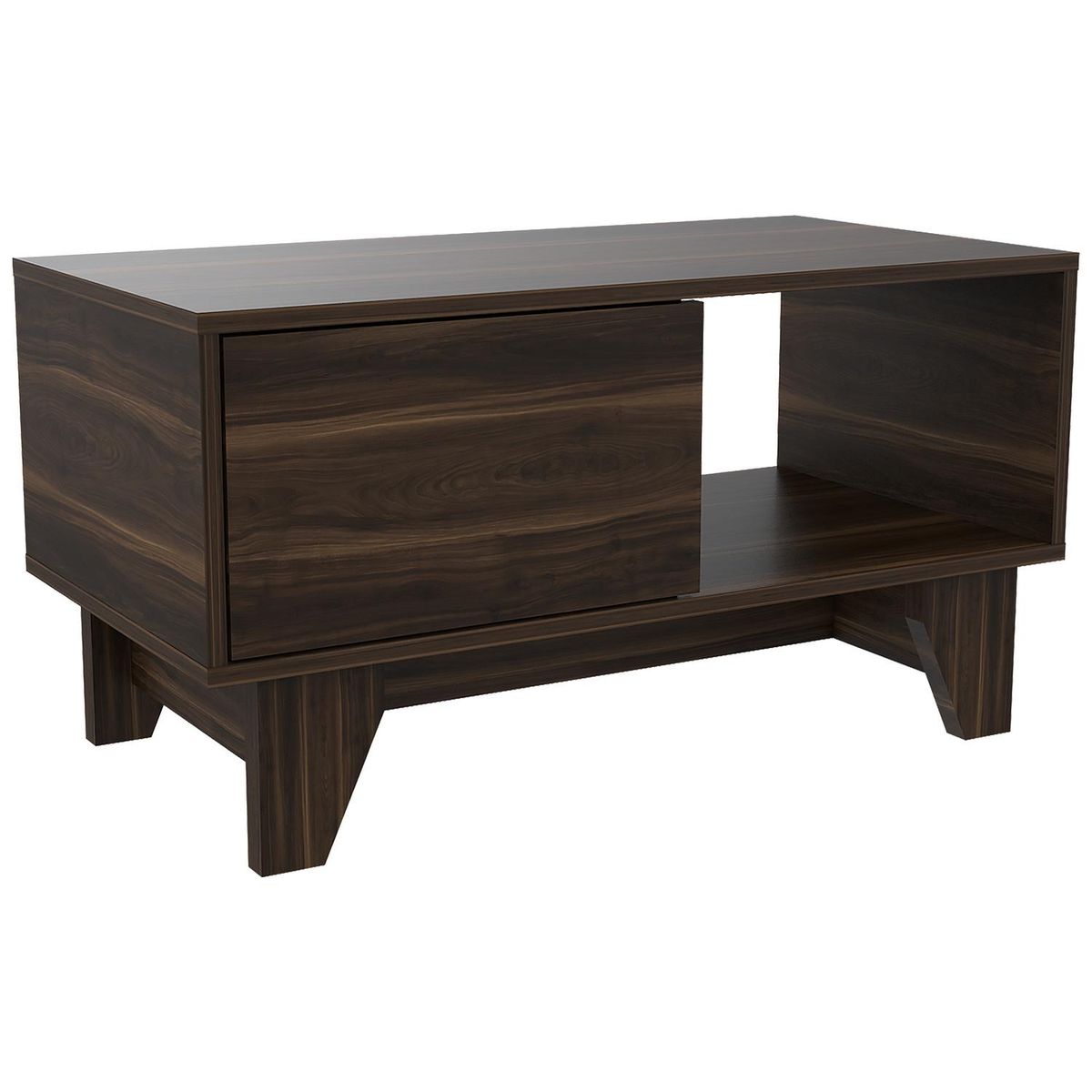 TUHOME - Mesa de centro 42x78,4x81 cm habano