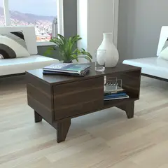 TUHOME - Mesa de centro 42x78,4x81 cm habano