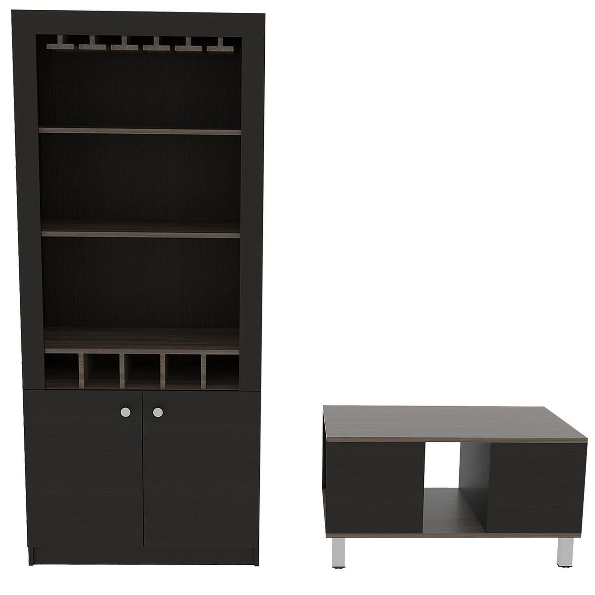 TUHOME - Combo de mesa de centro + mueble de bar