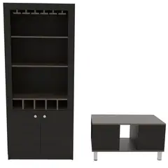 TUHOME - Combo de mesa de centro + mueble de bar