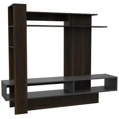 TUHOME - Estante Flamenco Madera 6 Nivel(es) 180x152.2x40 cm Habano/Gris