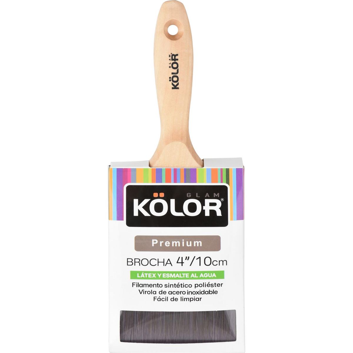 KOLOR - Brocha Profesional Kolor Silver Multiuso 4 Pulgadas