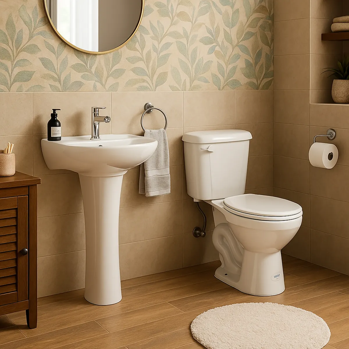 FANALOZA - Sala de Baño Ecoline 30,5 cm 6 l Blanco