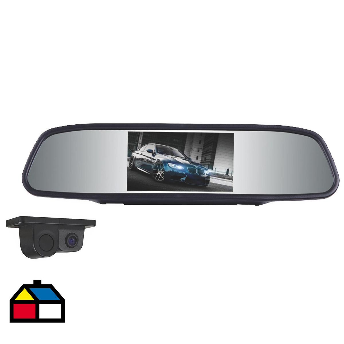 AUTOSTYLE - Espejo Sensor Con Cámara Negro