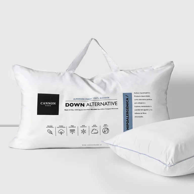 Almohada Down Alternative de Fibra sintética para Dormir 50x90 cm