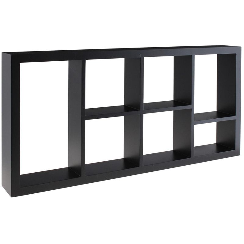 JUST HOME COLLECTION - Repisa Melamina 3 Nivel(es) 61x7.6x30 cm Negro