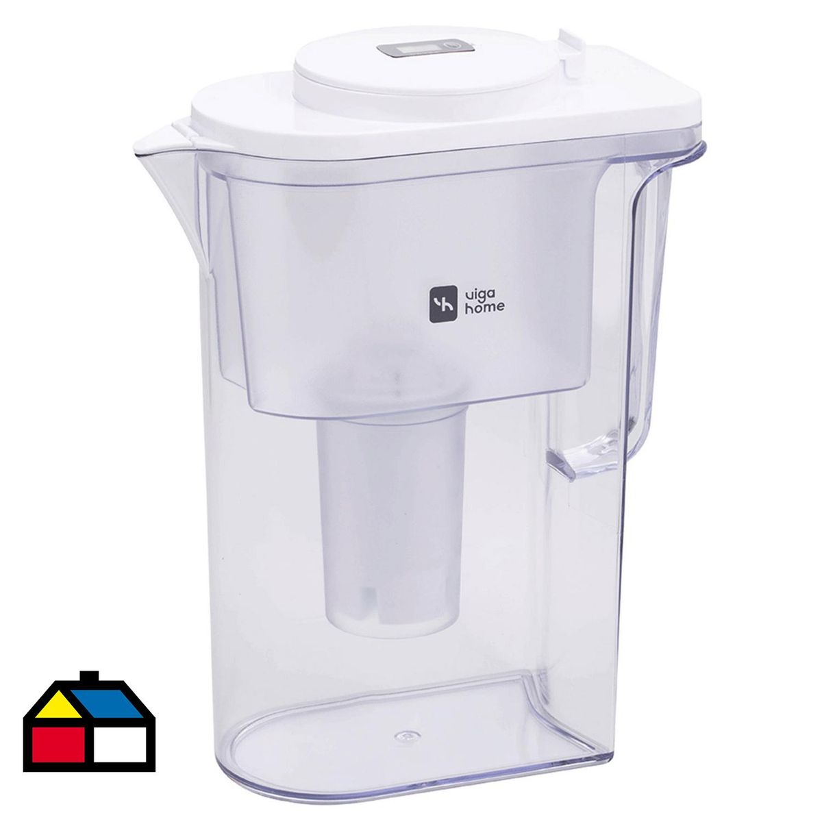 VIGAHOME - Jarra de Plástico 2 l Digital Blanco