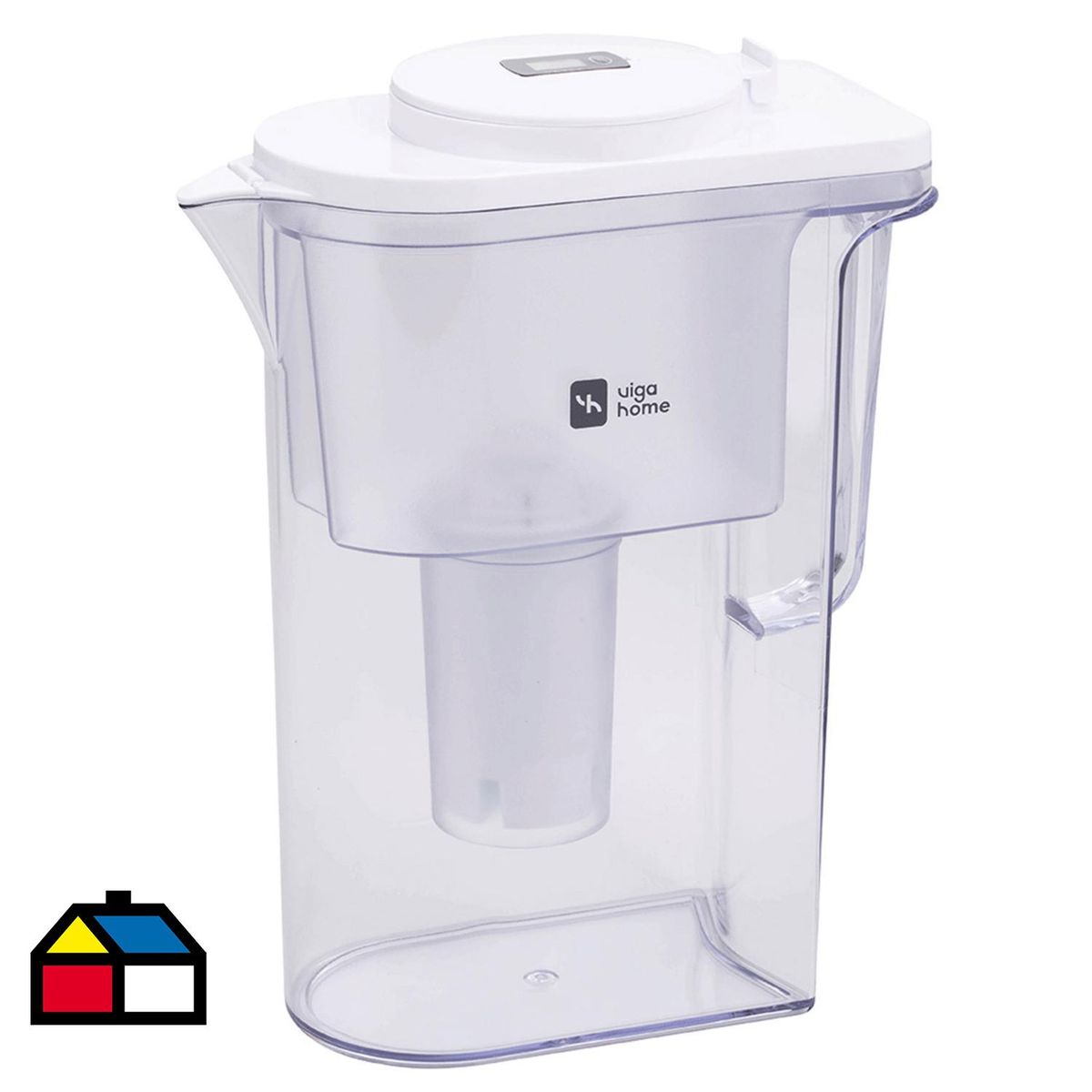 VIGAHOME - Jarra de Plástico 2 l Digital Blanco
