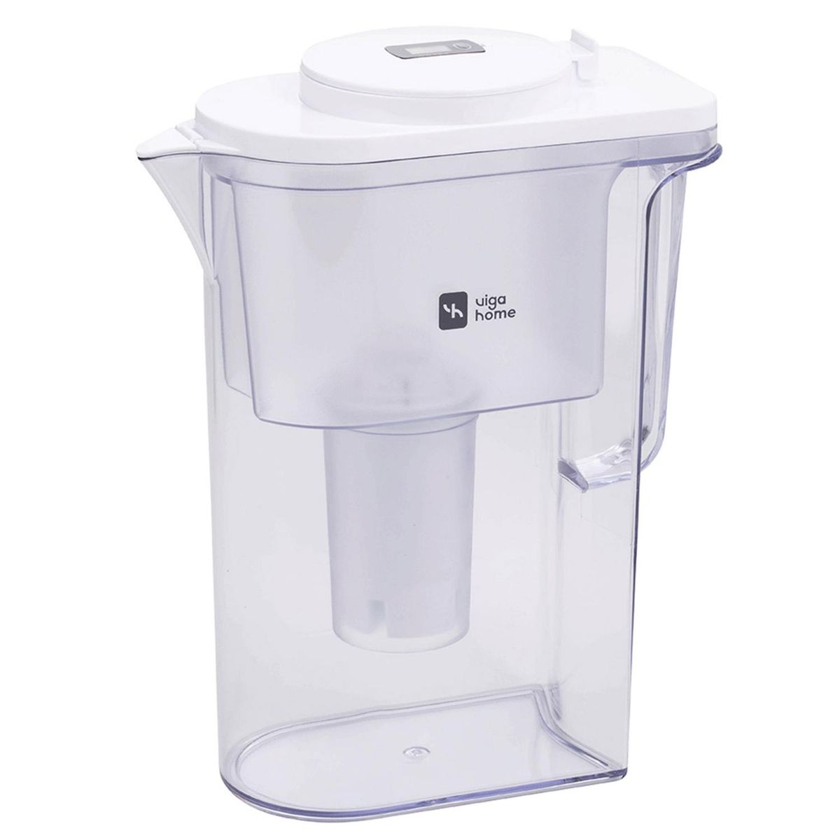 VIGAHOME - Jarra de Plástico 2 l Digital Blanco