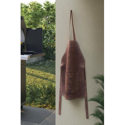 Imagen 2 del producto Pechera de cuero para parrilla café