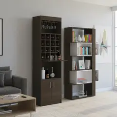 TUHOME - Combo Bar Kava + Biblioteca Cubo Wengue