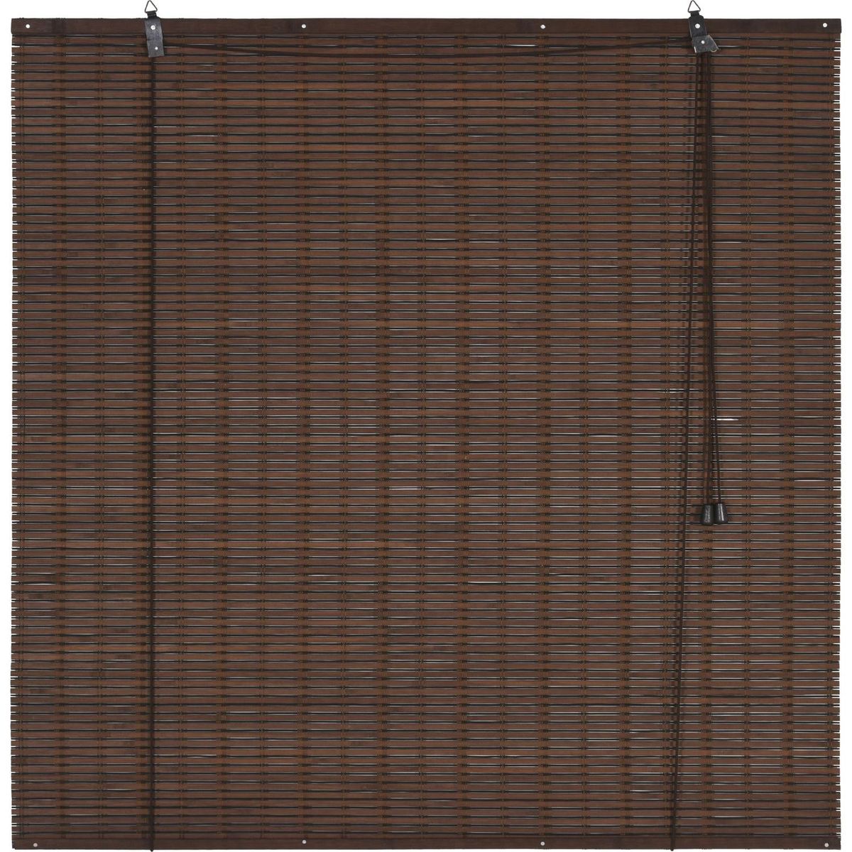 JUST HOME COLLECTION - Cortina roller bambú café oscuro