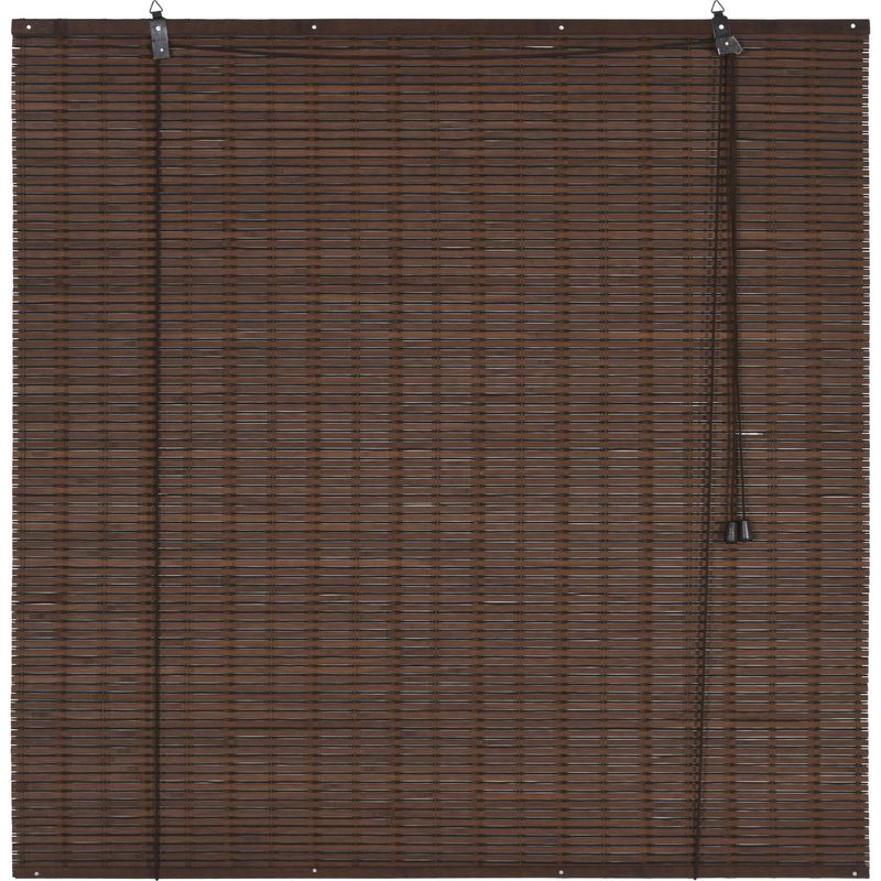 JUST HOME COLLECTION - Cortina roller bambú café oscuro