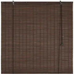 JUST HOME COLLECTION - Cortina roller bambú café oscuro