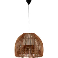 Lámpara Colgante Campana II Mimbre Café