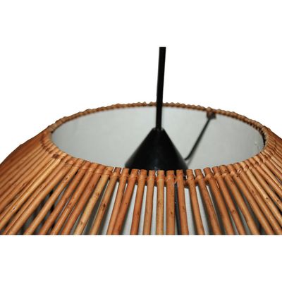 Imagen 2 del producto Lámpara Colgante Campana II Mimbre Café