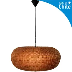 DECO MIMBRE - Lámpara Colgante Circular II Mimbre Café