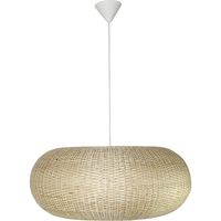 Lámpara Colgante Circular II Mimbre Blanco