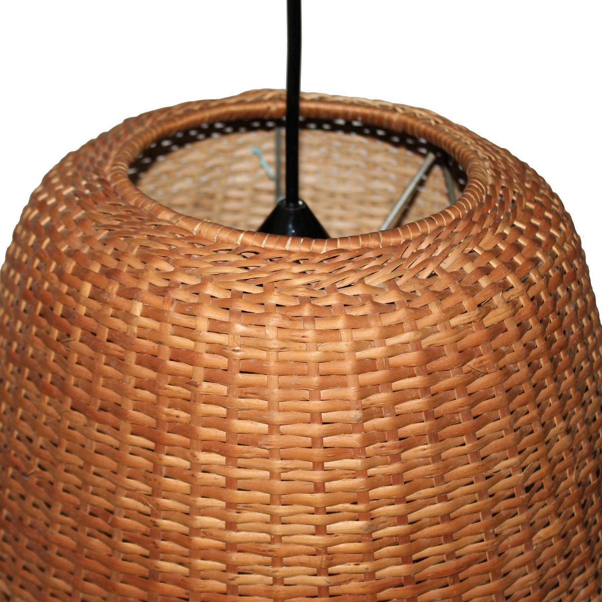 DECO MIMBRE - Lámpara Colgante Diamante II Mimbre Café