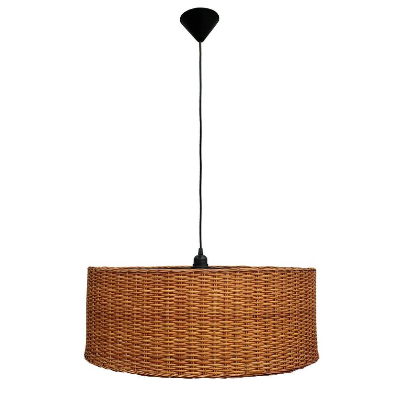DECO MIMBRE - Lámpara Colgante Isidora Mimbre Café/Marrón