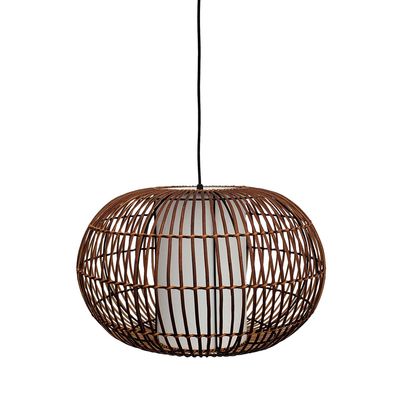 Imagen 2 del producto Lámpara Colgante Globo Mimbre Café