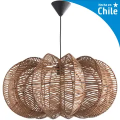 DECO MIMBRE - Lámpara de Colgar Mimbre Zapallo