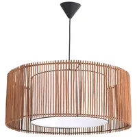 Lámpara Colgante Catalina Mimbre Café