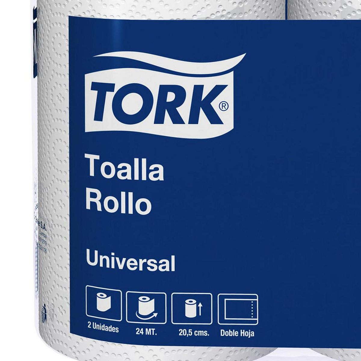 TORK - Toalla de Rollo Tork Universal Doble Hoja 2 Rollos 24 metros