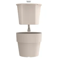 Macetero Autorregante de Plástico 15x15 cm Beige