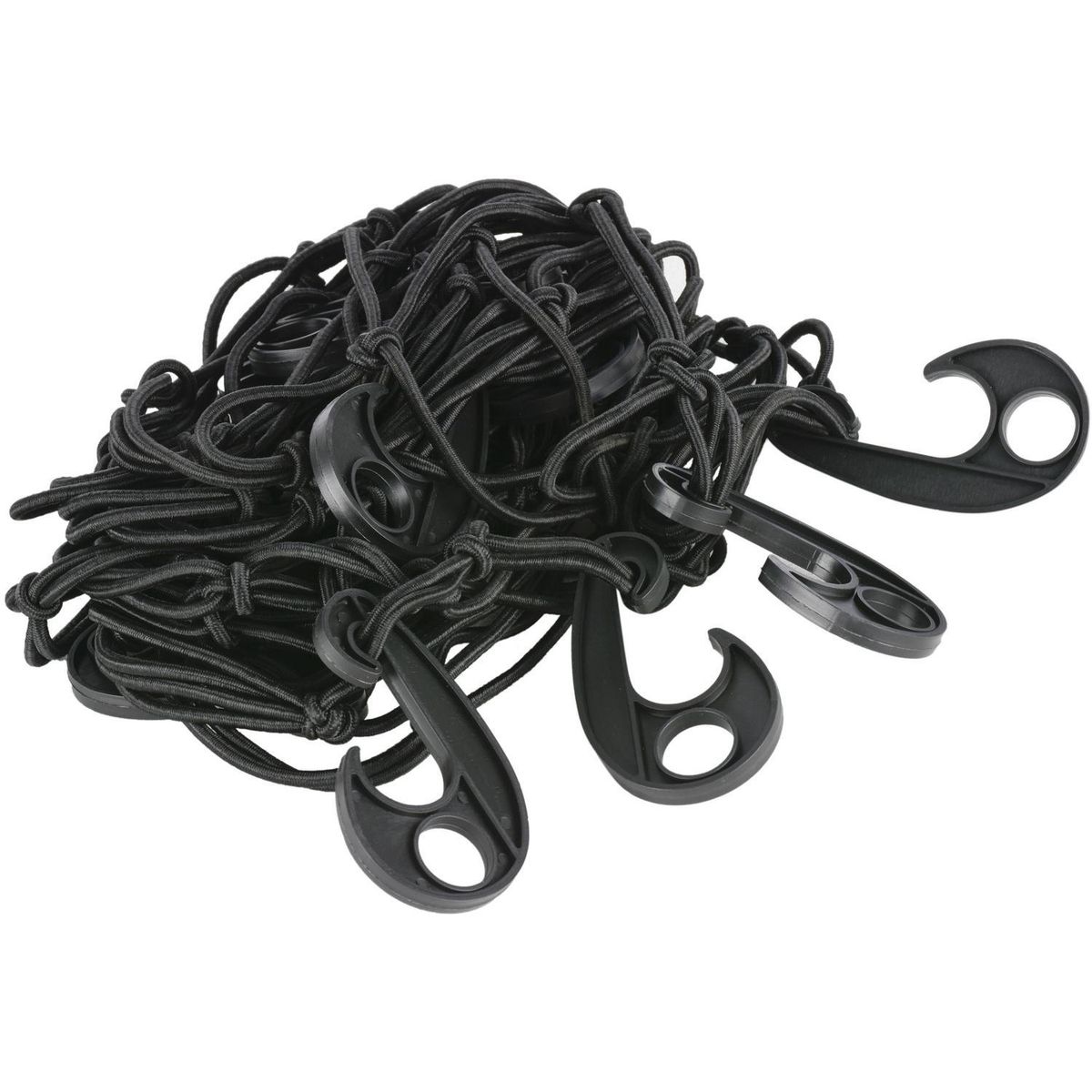 AUTOSTYLE - Red de amarre plástico 100 cm negro