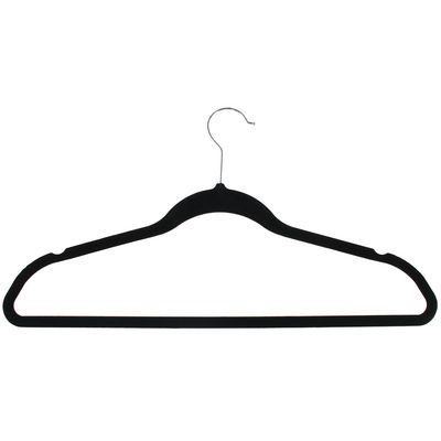 Imagen 2 del producto Set de colgadores felpa 10 unidades negro