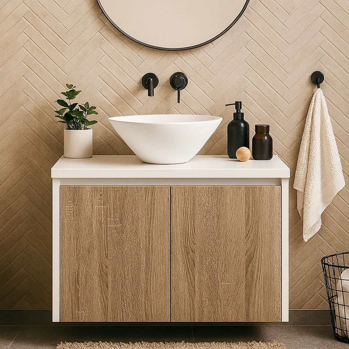 SENSI DACQUA - Vanitorio Lagoa 60x50x46 cm blanco