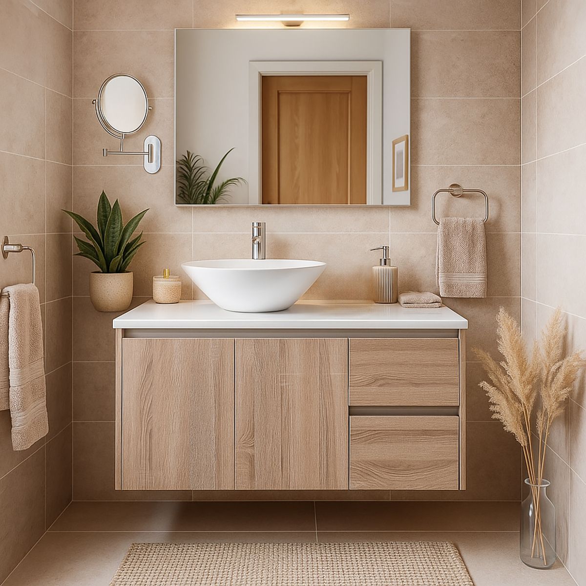 SENSI DACQUA - Vanitorio Lagoa 100x50x46 cm blanco