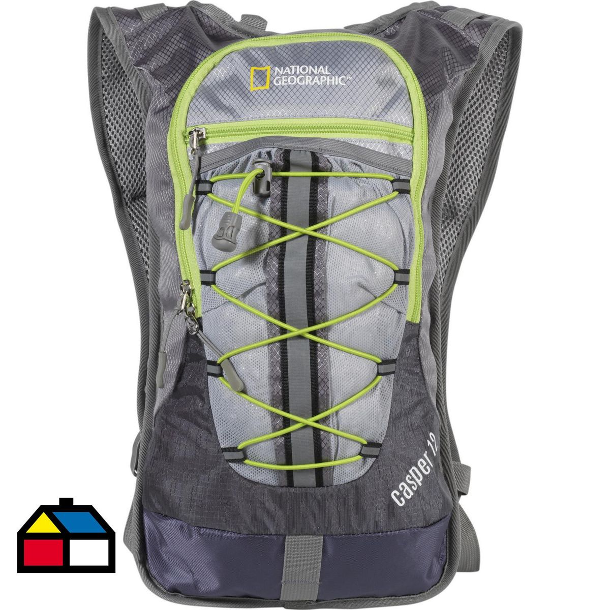 NATIONAL GEOGRAPHIC - Mochila de Hidratación 12 Litros Gris/verde