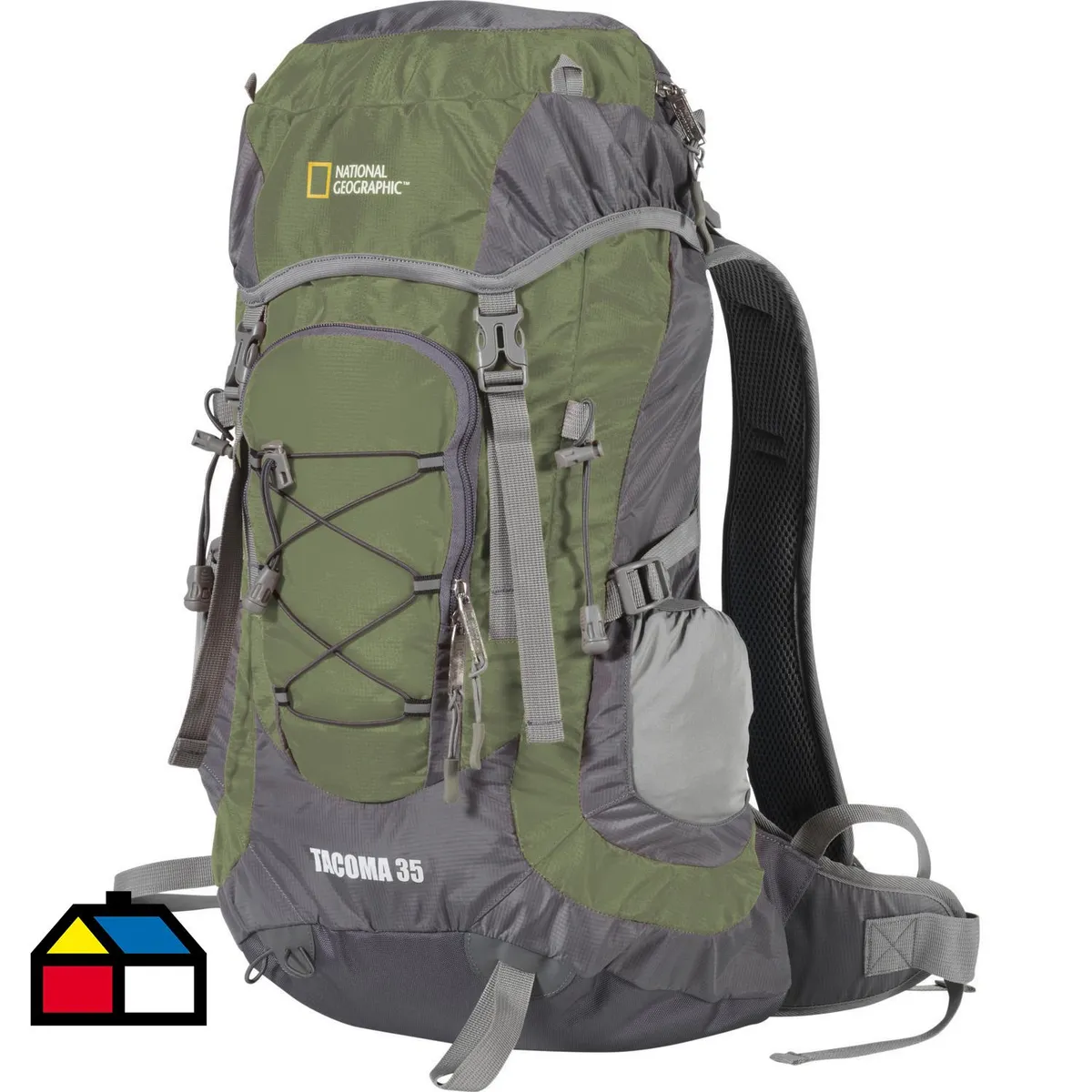 NATIONAL GEOGRAPHIC - Mochila Tacoma 35 Litros Verde/Gris