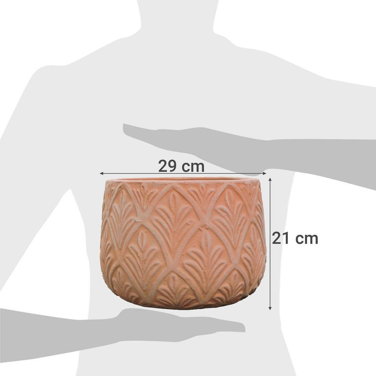 JUST HOME COLLECTION - Macetero de arcilla Hanoi