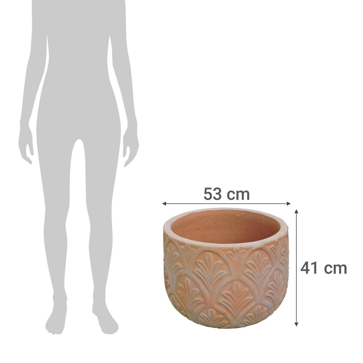JUST HOME COLLECTION - Macetero de arcilla Hanoi