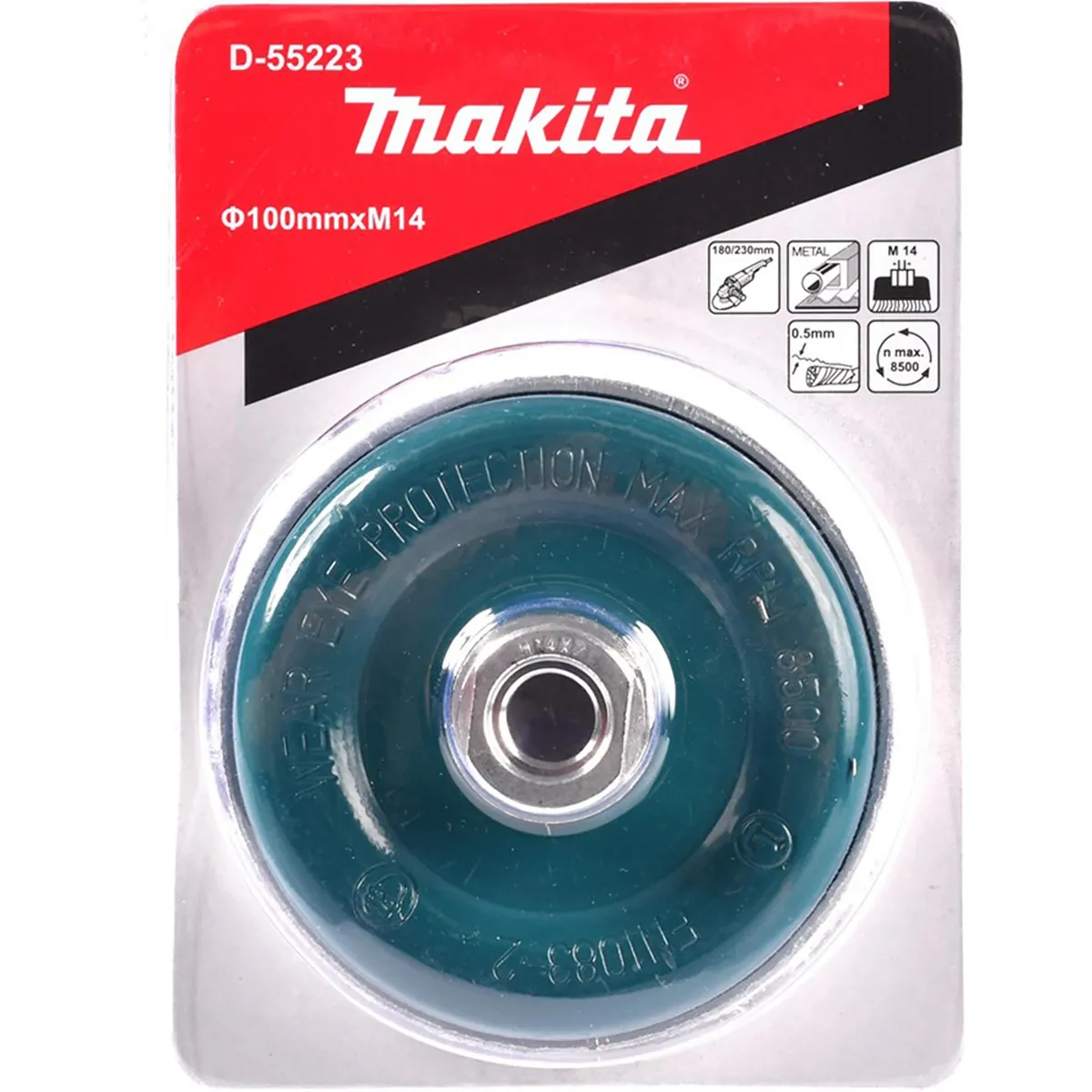 MAKITA - Grata acero trenzado 4"
