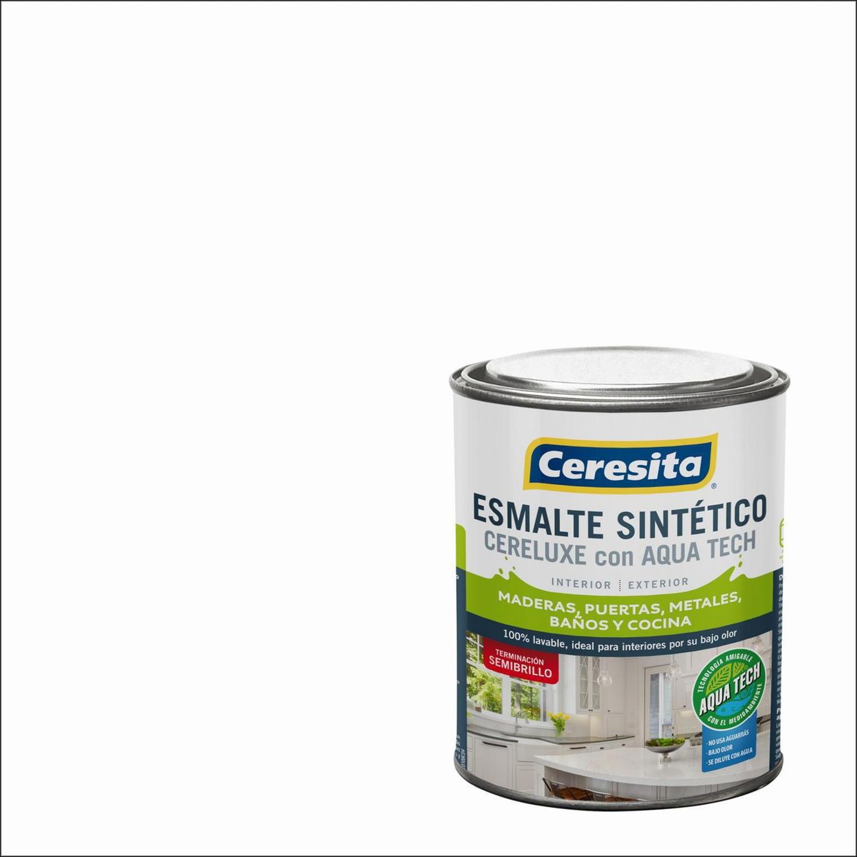 CERESITA - Esmalte Sintético Tarro 0.25 galón(es) Semibrillante Blanco 