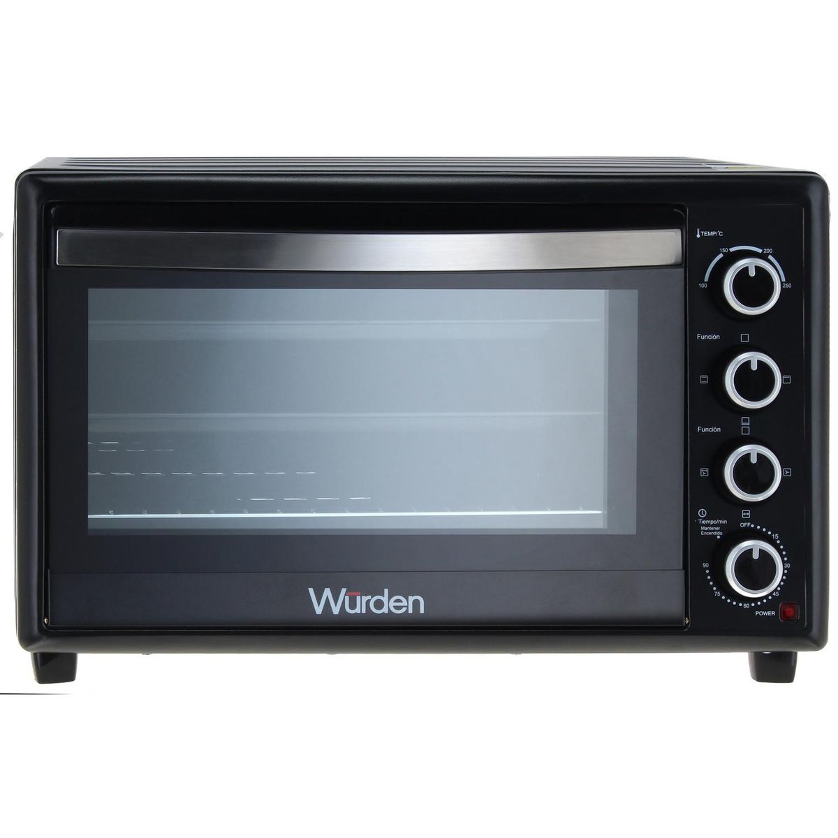WURDEN - Horno eléctrico 60 litros negro