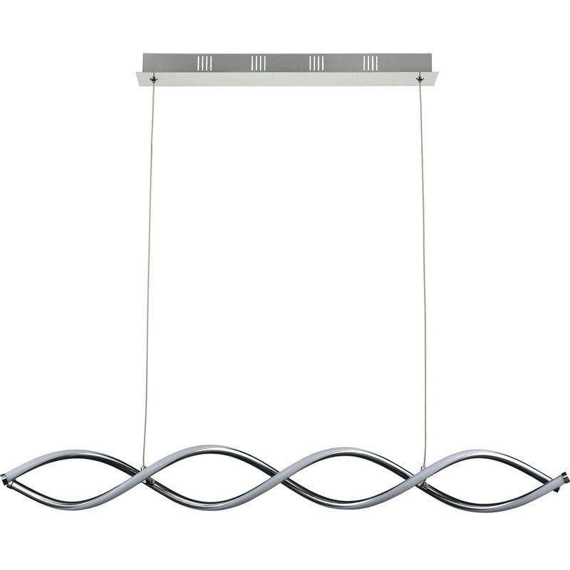 JUST HOME COLLECTION - Lámpara de colgar Metal Pompeya Led Niquel