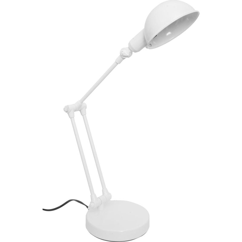 HOMY - Lámpara de escritorio Kansas blanco 1 l E14 25 W