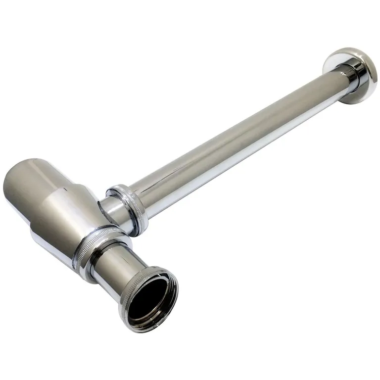 Sifón para lavamanos 11/4" metal cromado