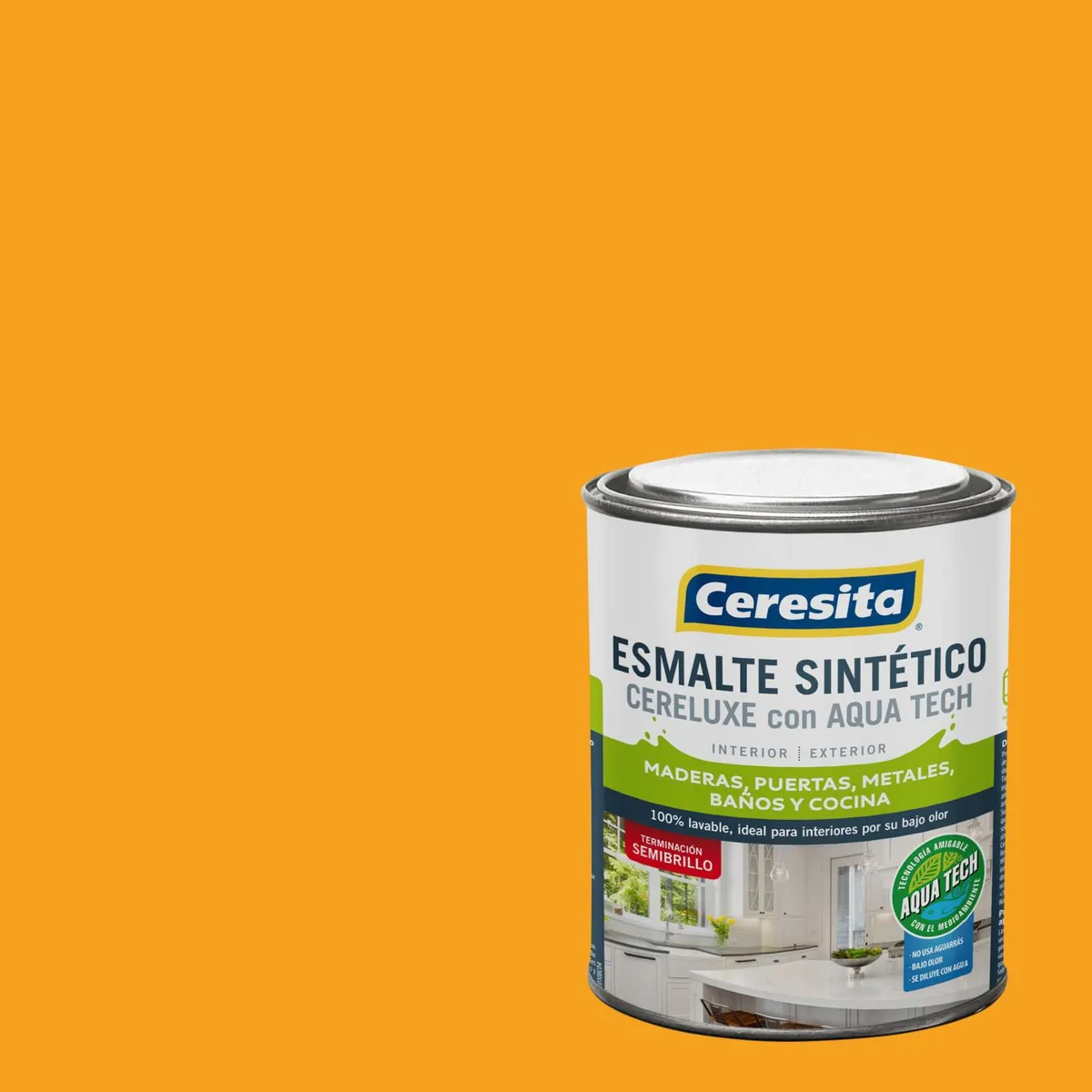 CERESITA - Esmalte Sintético Semibrillante 0.25 galón(es) Amarillo 